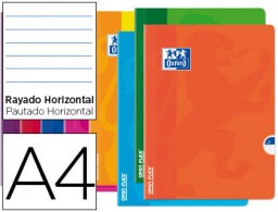 Libreta escolar Oxford Openflex A4 48h 90g/m² horizontal tapa flexible colores surtidos